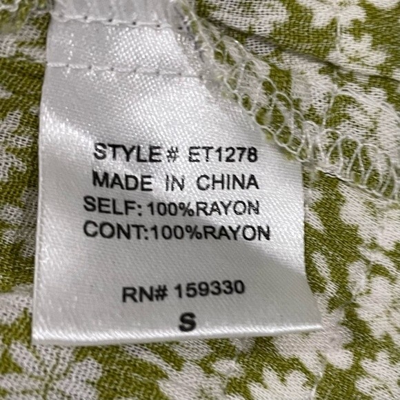 NWT Heyson Mossy Stone Sage Button Up Blouse - Picture 7 of 9